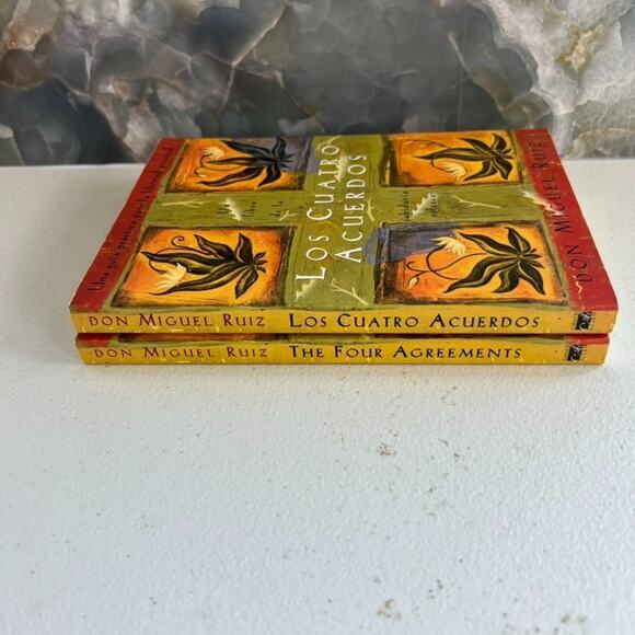 The Four Agreements Tolteca Guide To Personal Freedom By Don Miguel Set of 2 - Picture 1 of 7